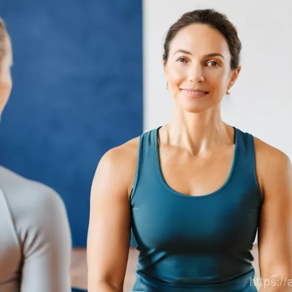 필라테스 강사 고객 맞춤형 수업 - **Prompt 1: Deep Connection and Empathetic Listening**
    "A bright, naturally lit Pilates studio w...